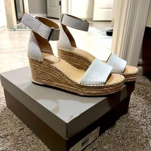 Franco Sarto White Espadrille Wedges
